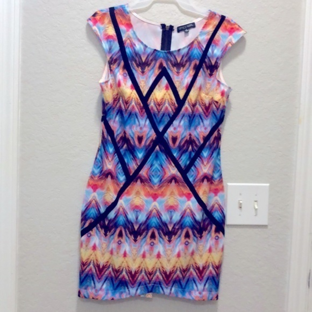 Spicy Girl‎ Dress Vibrant Size M